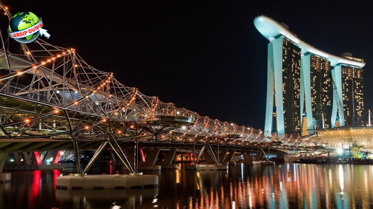 Dari Awal Hingga Kini Kisah Jembatan The Helix Bridge!