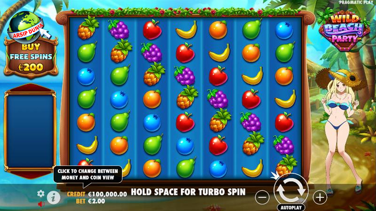 Slot Online Sensasional 3 ala Tropis Wild Beach Party Cantik