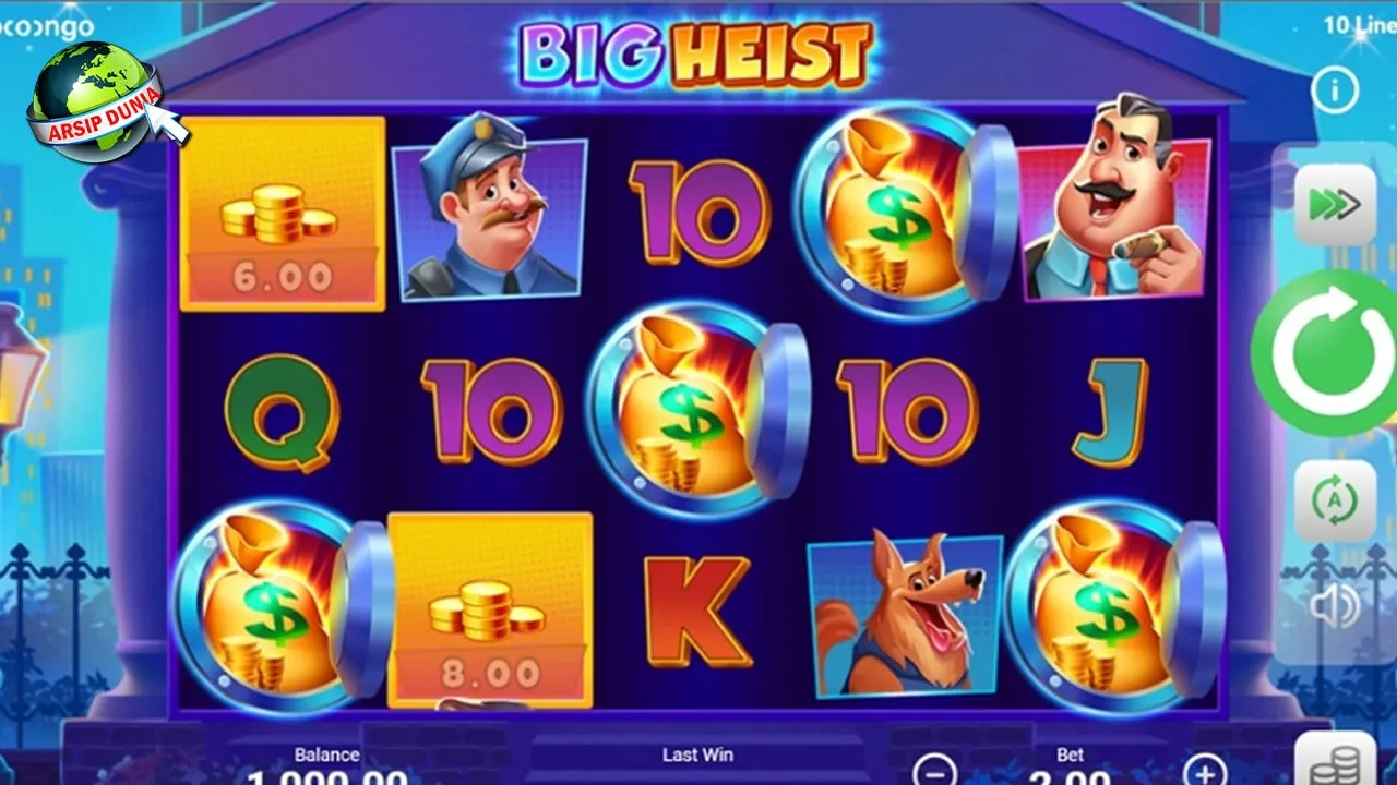 Big Heist Bersinar di Rtp Live Ruby8000 Tajam