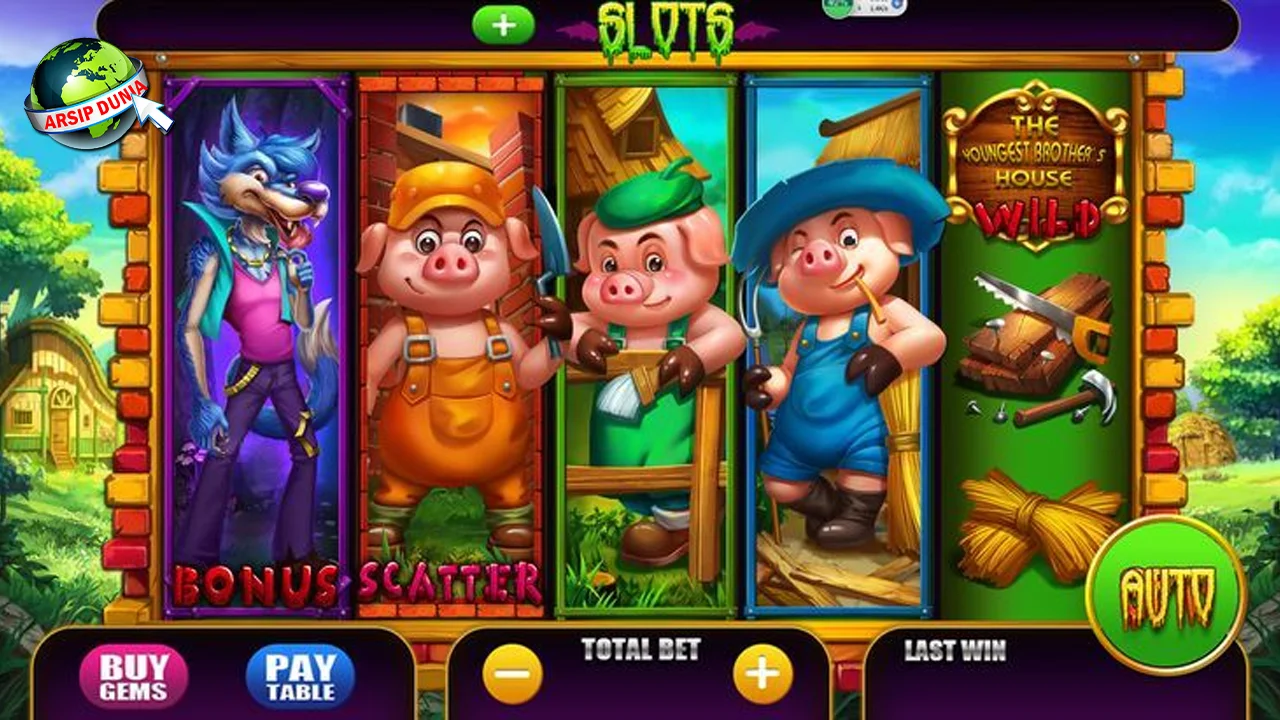 Three Little Pigs Kumpulkan Parah 25 Bangun Benteng