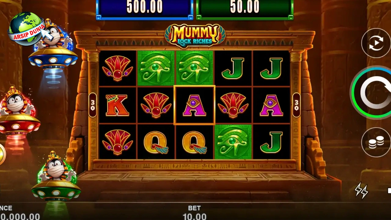 Mummy Lock Riches 55 Musuh Aktif Mundur